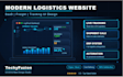 create a modern logistics freight or cargo company website