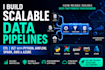 scalable data pipelines etl elt with python airflow spark AWS azure