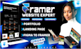framer website develop framer website design framer developer framer website