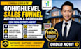 create gohighlevel sales funnel automation dashboard for real estate agents