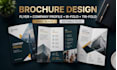 design modern brochure, flyer, company profile or booklet