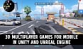 create engaging 3d multiplayer mobile games with UI in unity and unreal engine