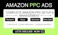setup manage and optimize amazon sponsored ads, amazon ppc