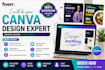 create professional canva design for socialmedia flyers,post