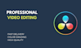 do prefessional video editing in davinci resolve