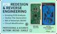 redesign pcb, reverse engineer, schematic, gerber, bom, altium kicad