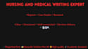 write nursing case studies, concept maps and progress notes