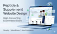 design a peptide and supplement ecommerce website