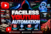 create professional faceless youtube automation videos