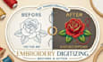 do embroidery digitizing logo into emb dst pes files in 1 hr