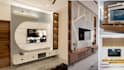 do 3d modern custom tv wall unit, media wall, tv mount rendering design