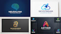 design modern tech, ai, crypto, and startup logo