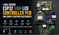 design esp32 rgb led controller pcb and smart lighting electronics