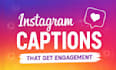 create engaging instagram captions and viral hooks