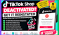 tiktok shop suspension and fix deactivation  setup tiktok shop ads  issue review