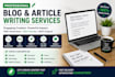 write engaging blog posts and articles