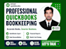 do bookkeeping, quickbooks setup, cleanup, catchup, and bank reconciliation