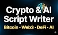 write engaging crypto and finance youtube video scripts