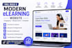 build a modern elearning website with courses