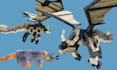 create custom minecraft dragon, creatures, hytale monster 3d model in blockbench