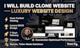 build clone website luxury website design