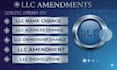 do llc name change, llc ownership transfer, llc address change, dissolve llc