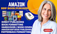 do book formatting, ebook formatting and KDP book publishing
