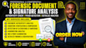 do forensic document, signature analysis, document examination, alterations