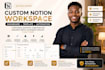 build a custom notion workspace dashboard and template
