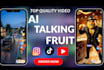 create viral ai talking fruit ai funny fruit ai dancing fruit ai talking object