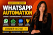 whatsapp automation, manychat bot, whatsapp marketing, lead generation bot