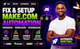 fix make com scenarios setup make com automation airtable zapier n8n automation