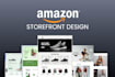 design branded amazon storefront, amazon fba store design, product listing image