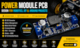 design power module pcb for robotics, iot and  arduino projects