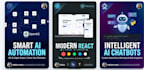 design and dev futuristic ai web app with premium animations