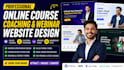 create an online course webinar website and presentation