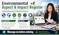 create an environmental aspect impact register