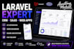 build custom laravel CRM, saas platform, dashboard, and PHP web app