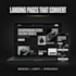 design a premium conversion focused landing page
