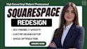 redesign squarespace website and fix mobile responsiveness, square website