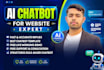 create ai chatbot for website, chatbot automation and live chat bot ai