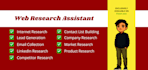 do professional web research, lead generation, and data collection