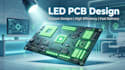 design led lighting pcb  board with led driver circuit and mosfet control