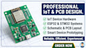 design iot pcb, esp32, stm32 embedded system and smart device hardware