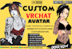 create custom vrchat gothic avatar anime vrchat shader vrchat dark anime avatar