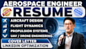write aerospace engineer resume, cover letter and linkedin