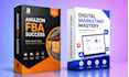 create premium software box mockup, packaging and label design