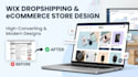 design dropshipping and ecommerce website, wix wix website design and redesign