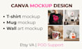 create canva mockups for etsy and pod products