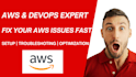 setup and fix issues on amazon web services AWS